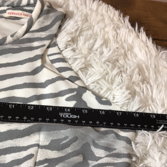 Rebecca Taylor Zebra Pleat Hem Dress - Picture 12 of 12